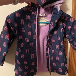 Hatley fleece lined rain jacket